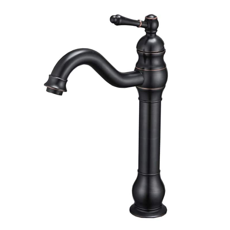 Single Hole Lever Vessel Sink Bathroom Faucet with Drain Assembly