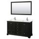 Option Dark Espresso / Carrara Cultured Marble Top /