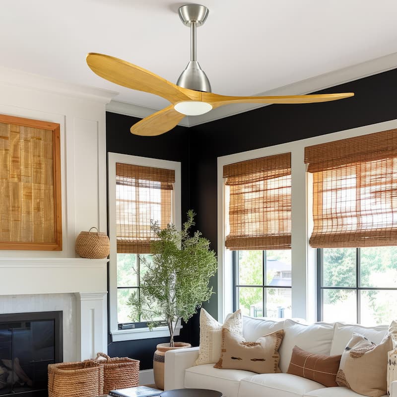 CO-Z 3 - Blade Modern Classic Smart Ceiling Fan with Dimmable LED Light and Remote