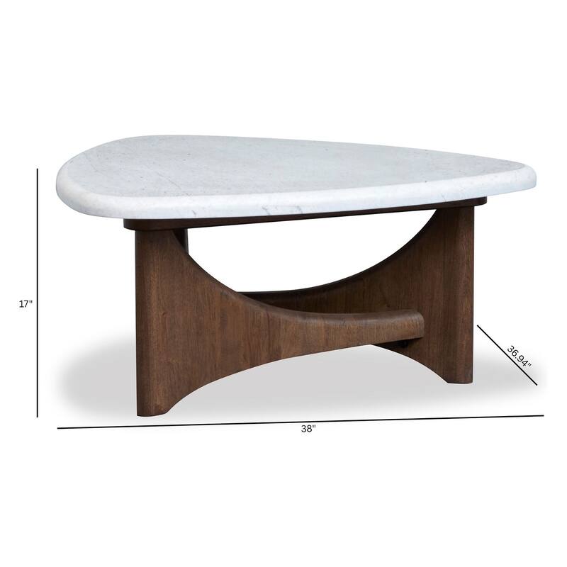 Magnussen Home Arwen Turkish Coffee Shaped Cocktail Table - 38''W x 36.94''D x 17''H