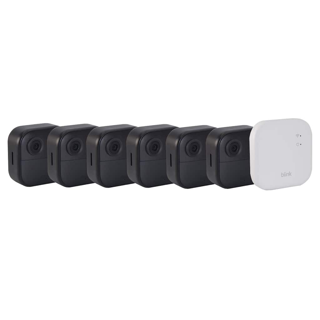 Blink Outdoor 4 XR Wireless Security Camer, 400 Feet of Extended Range (Sync Module XR included) - 6 Cameras