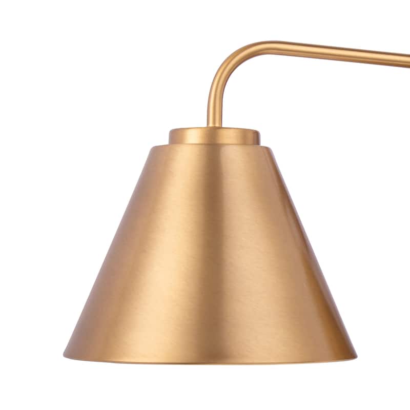 Modern Loft Lantern 3-Light Gold Vanity Light - 25.4"L x 7"W x 10.5"H