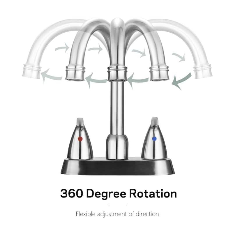 Bathroom Faucet Modern Commercial Two Handle Black Vessel Sink Faucet,Bathroom Vanity Sink Faucets