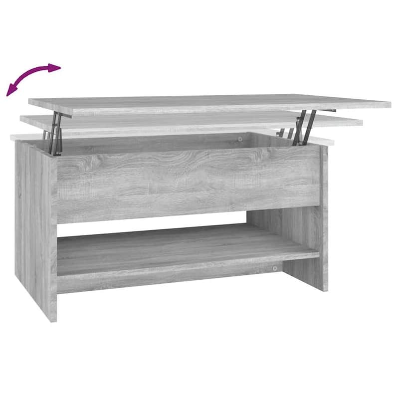 vidaXL Coffee Table Lift Top End Table Accent Side Sofa Table Engineered Wood - 31.5" x 19.7" x 16.7"