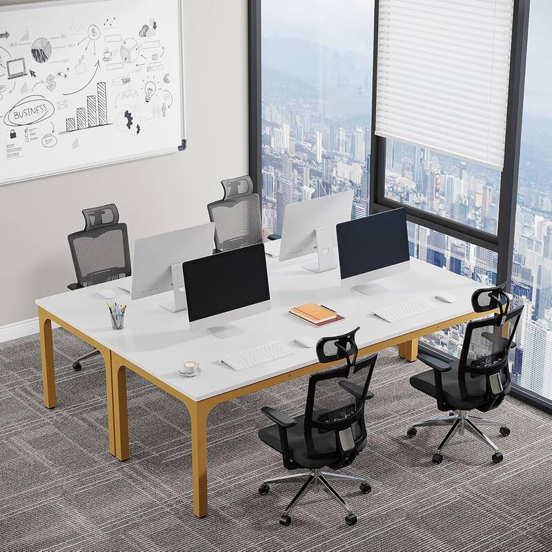 78.74" Large Rectangle Conference Table/Desk, Modern Seminar Meeting Table, Business Tables for Boardroom & Office
