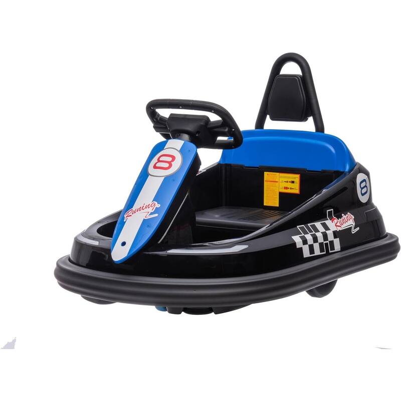 6V Electric Ride On Toy Bumper Car for Kids 1.5-6 Years Old - Black