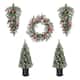 Option 5PK-4ftTrees&Swags&Wreath
