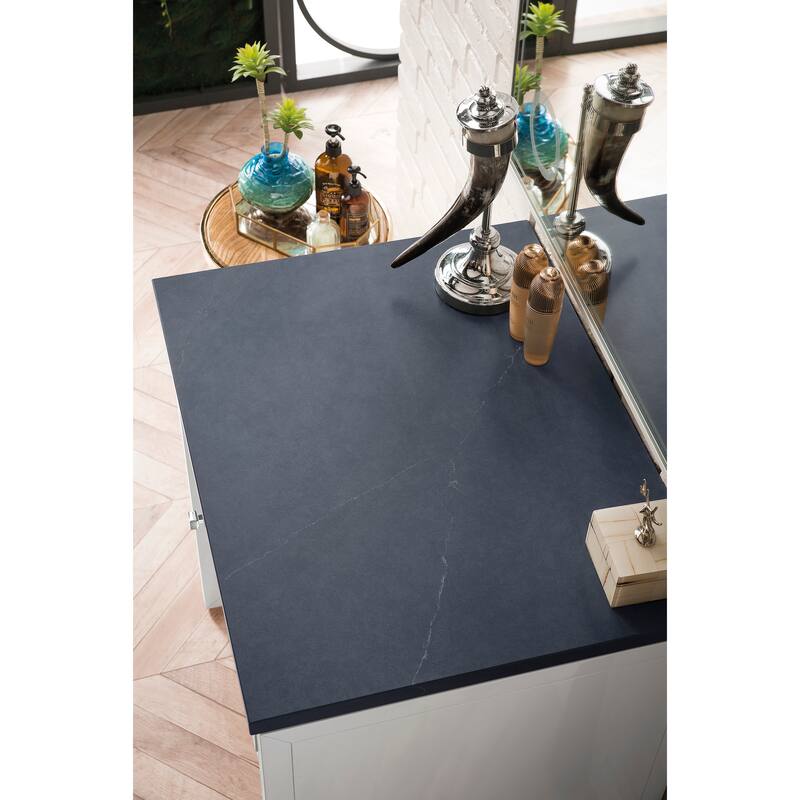 James Martin Vanities Athens 30" Countertop Unit (Makeup Counter), Glossy White