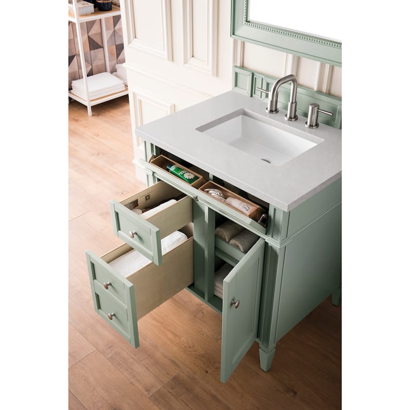 James Martin Vanities Brittany 30" Single Vanity, Sage Green