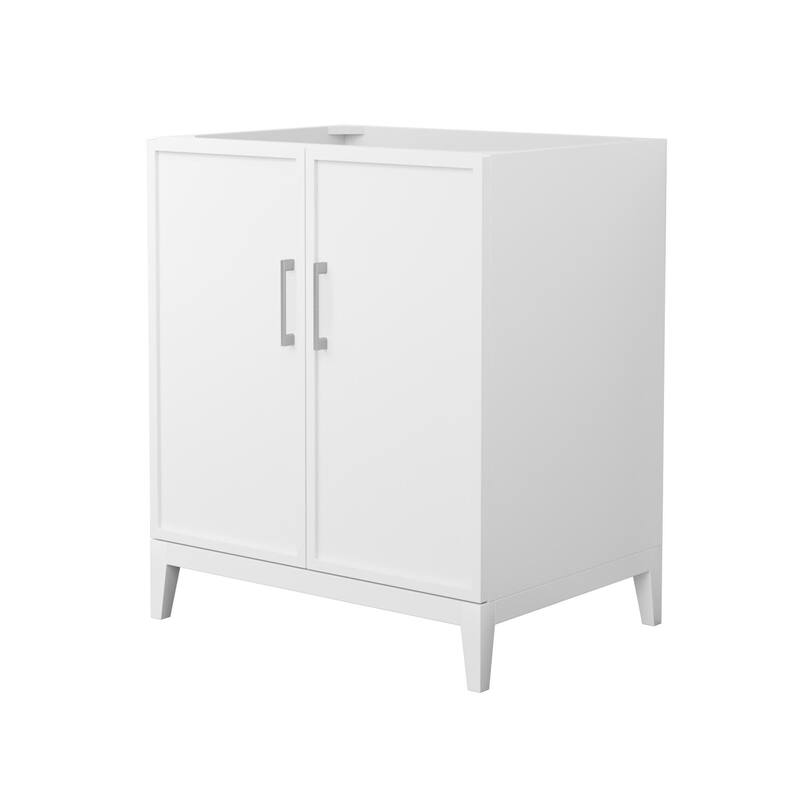 Wyndham Collection WCH717130S-CX-MXX Elan 29" Single Free Standing - White / Brushed Nickel Hardware