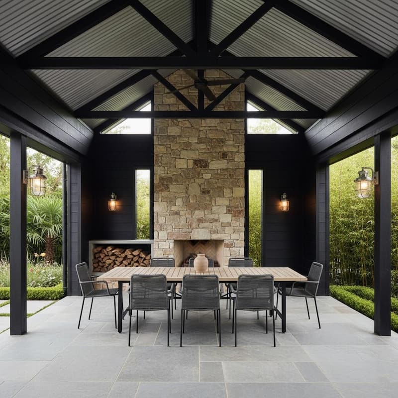 Made4Home Palaio Rope Side Chairs Set of 2 Stackable Indoor/Outdoor - Grey