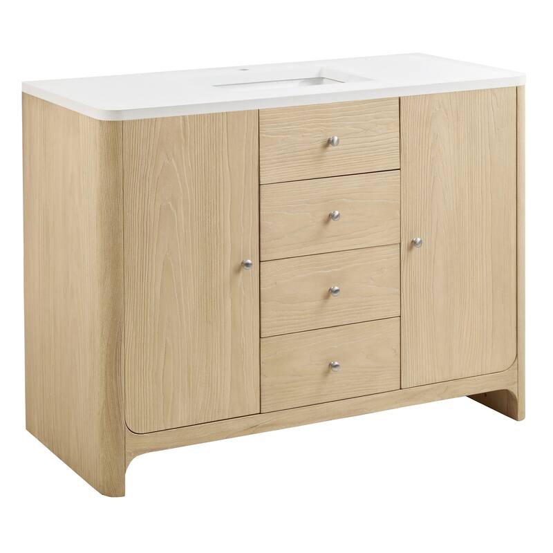 James Martin Vanities D125-V48-3WZ Gracyn 48" Free Standing Single
