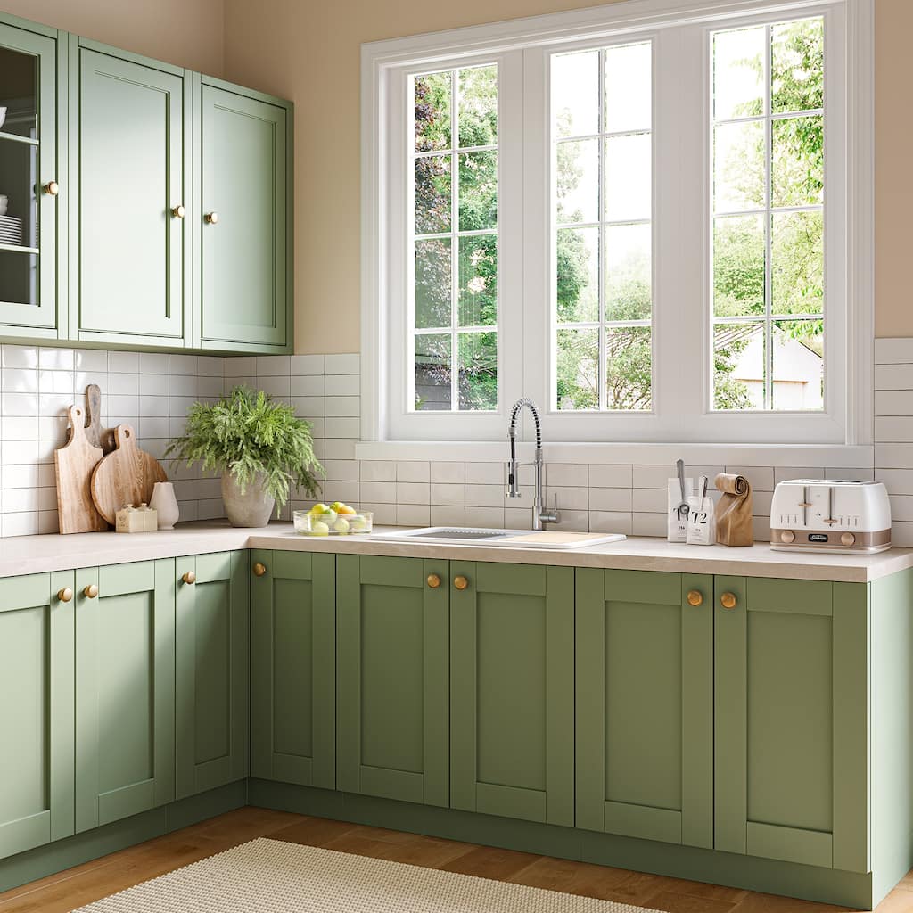 HOROW 30 in. Drop-In Single Bowl White Ceramic Kitchen Sink Standard and Bottom Grid, Drain Assembly, Cutting Board