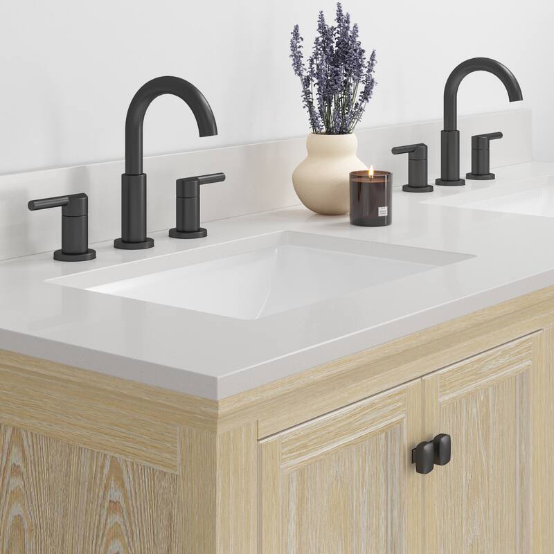 CRAFT + MAIN QZ61228R 61" Quartz Vanity Top with Backsplash and