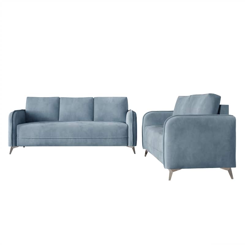 CraftPorch 2 Pieces Elegance Dining Set - Light Blue - 2 Piece