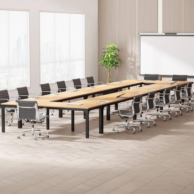 78.74" Large Rectangle Conference Table/Desk, Modern Seminar Meeting Table, Business Tables for Boardroom & Office