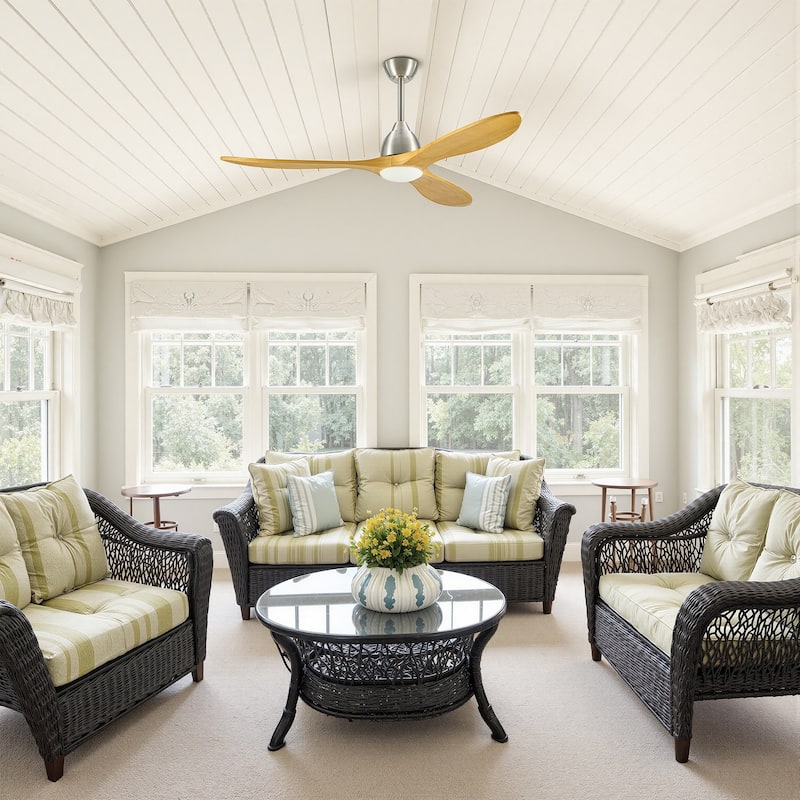 CO-Z 3 - Blade Modern Classic Smart Ceiling Fan with Dimmable LED Light and Remote