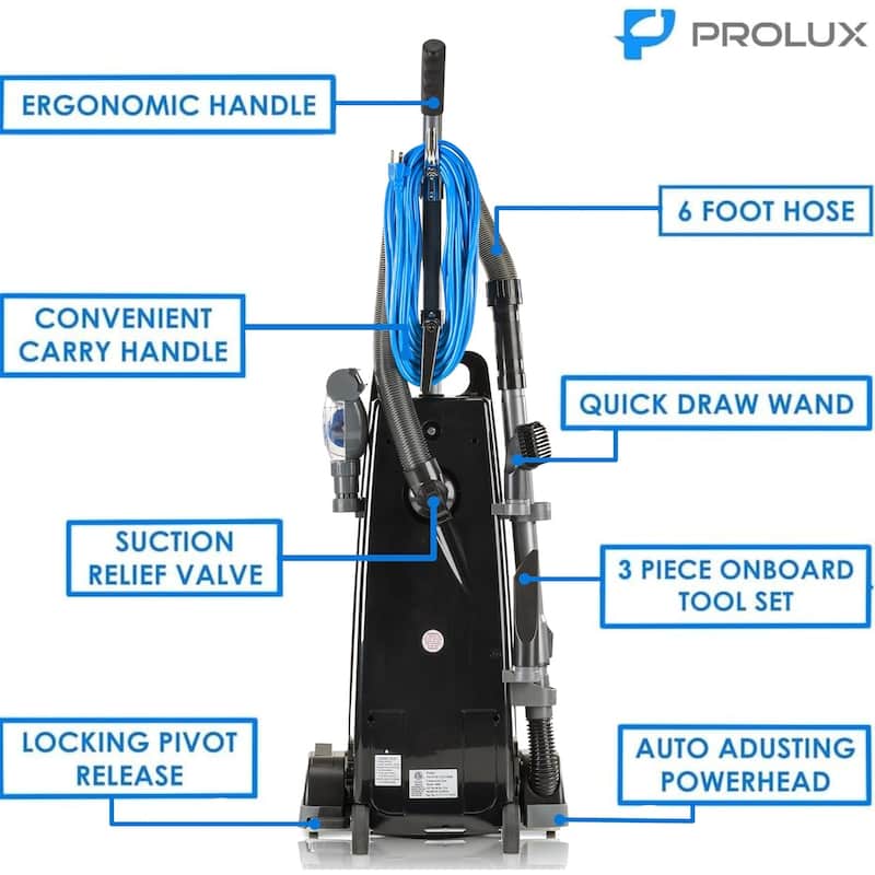 Prolux 8000 Commercial Upright Vacuum with Sealed HEPA Filtration