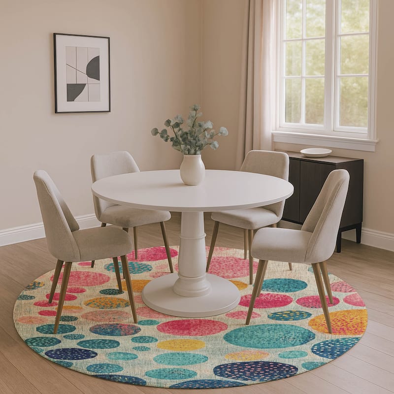 Premium Washable Super Soft Mayfield Rug - Teal - 8' x 8'