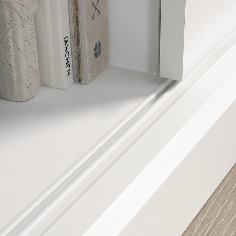 Wood Credenza for TVs up to 70" with Hidden Storage - 62.44" W x 16.77" D x 28.54" H