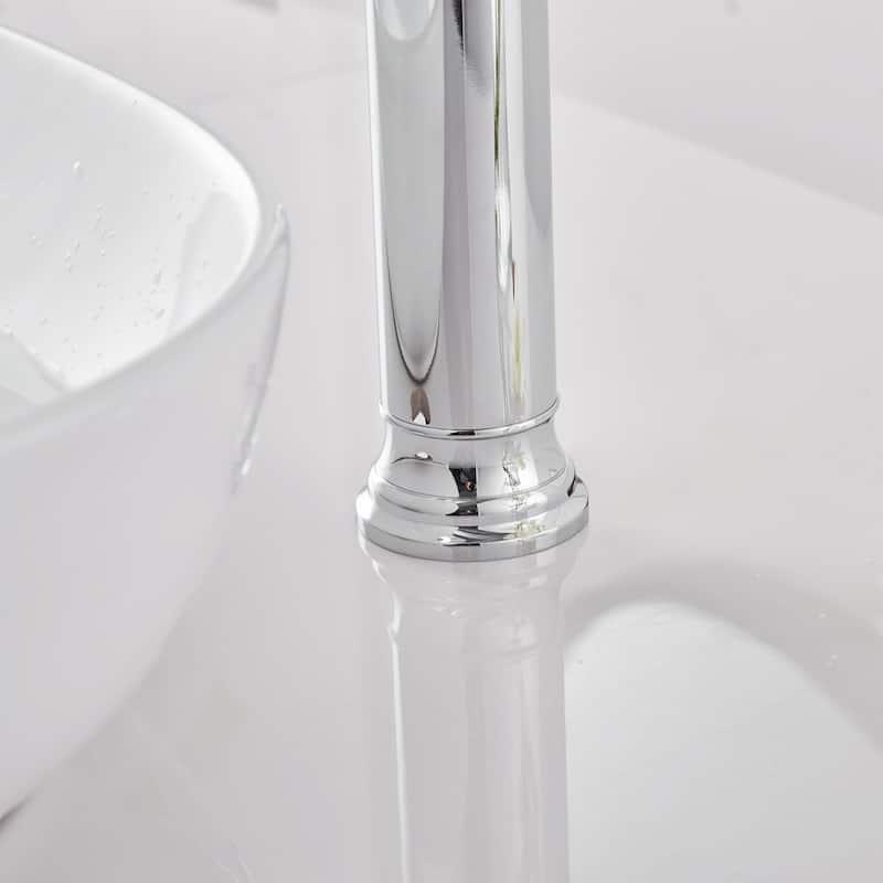 Single Handle Chrome Bathroom Sink Faucet