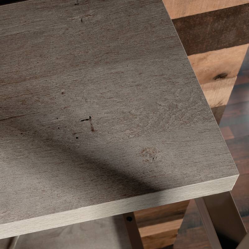 Wood Hutch with 1-Inch Thick Top, Brown - 60.00" W x 16.54" D x 42.28" H