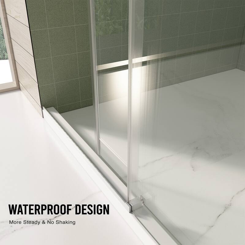 Topcraft 56“-60 ”W x 70 "H Frameless Shower Door