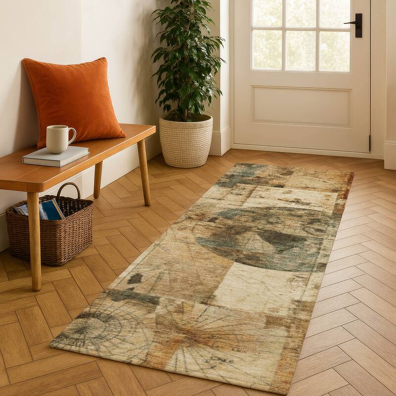 Premium Washable Super Soft Mayfield Rug - Beige - 2'3" x 7'6"