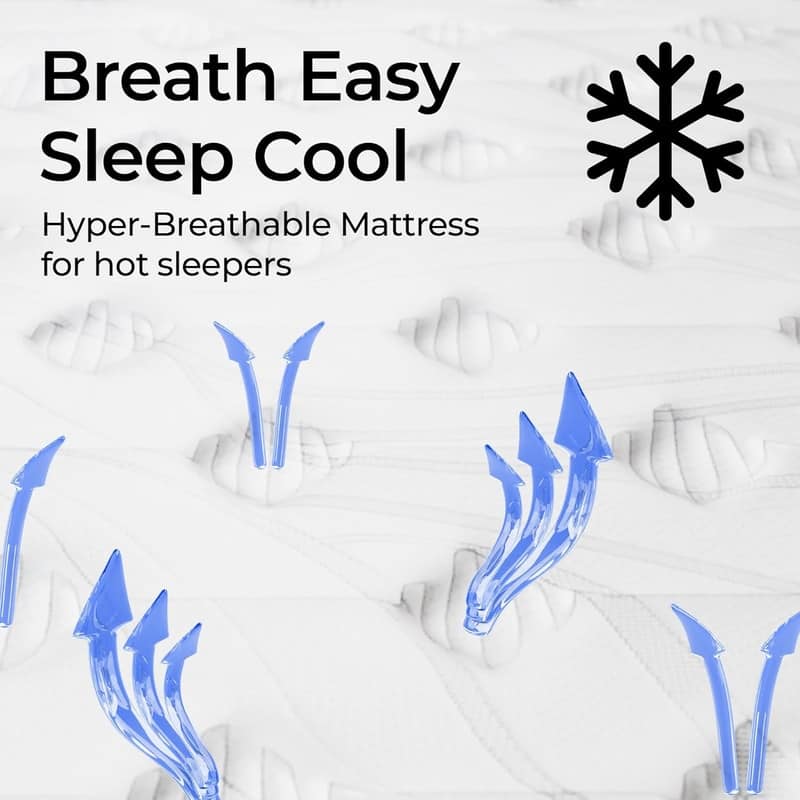 Assembled in USA - 10" Diamond Hybrid Mattress Pocket Coil and Cool Gel Memory Foam