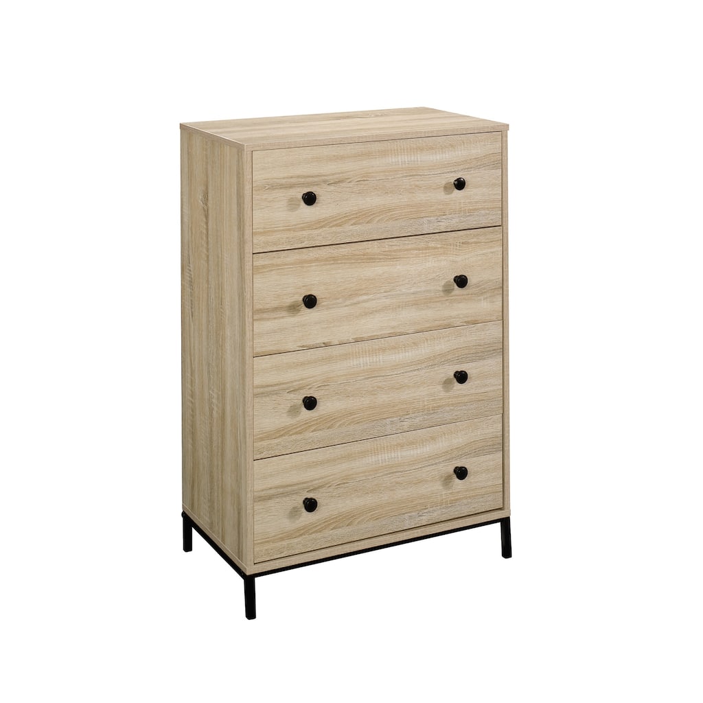 Wood Rustic 4-Drawer Chest, Brown