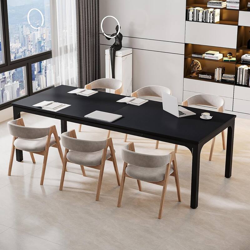 78.74" Large Rectangle Conference Table/Desk, Modern Seminar Meeting Table, Business Tables for Boardroom & Office