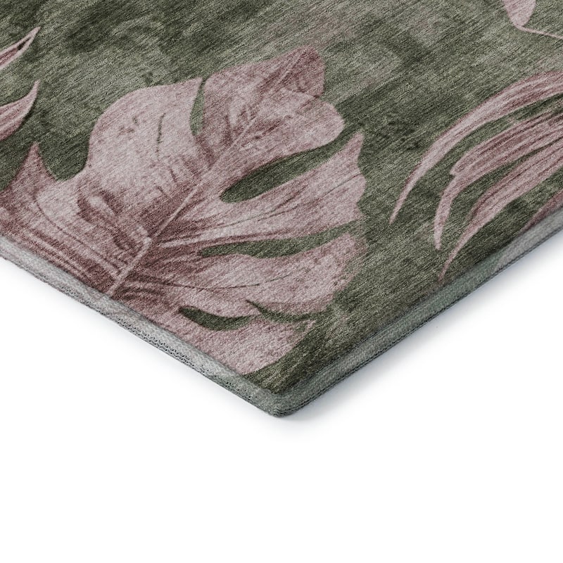Premium Washable Super Soft Tropical Floral Mayfield Rug