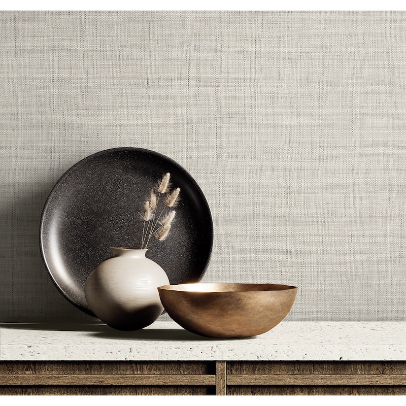 Seabrook Designs Harvest Twine Embossed Vinyl Unpasted Wallpaper