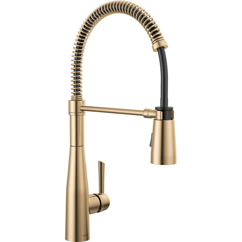 Delta 9613-DST Essa 1.8 GPM Single Hole Pre-Rinse Pull Down Kitchen - Champagne Bronze