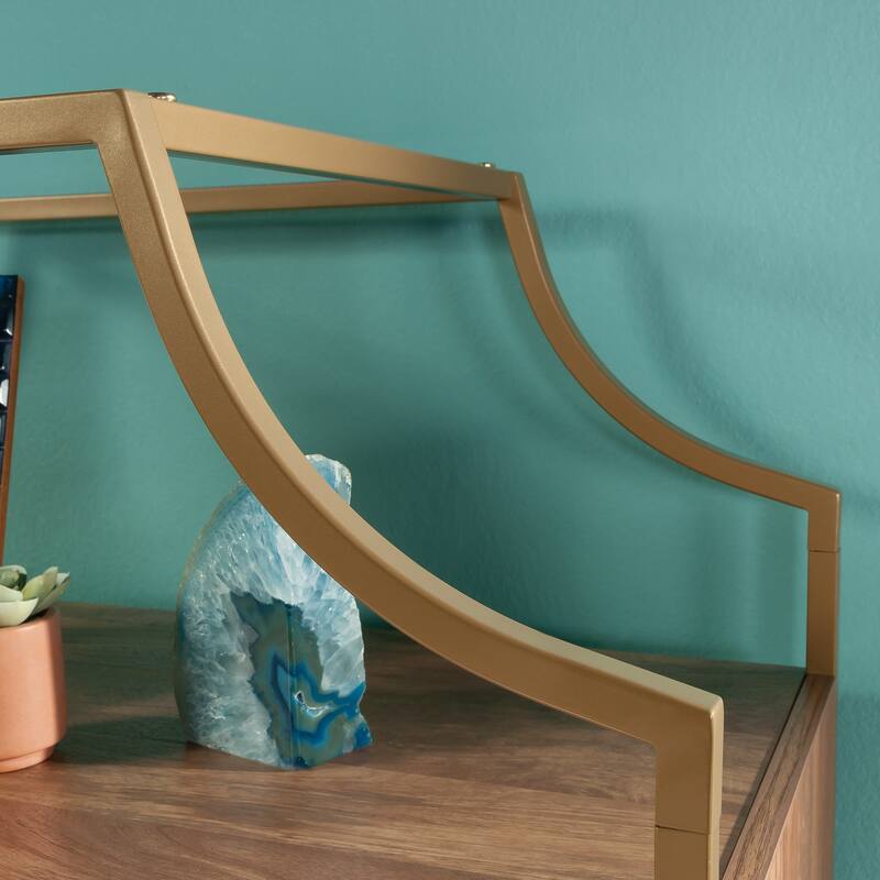 Wood Storage Cabinet with Modern Design, Brown - 31.5"W x 15.51"D x 70.87"H