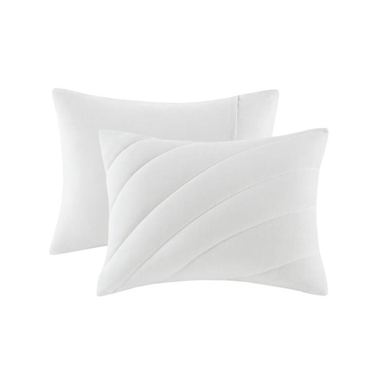 GDF Studio - Elowen Poly Jersey Puffy Comforter Set with Quilted Design