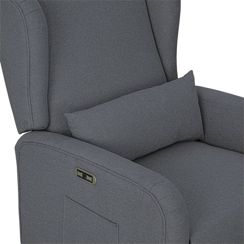 Madison Park Candace Power Recliner 3-in-1 with Swivel, Glider, USB Ports