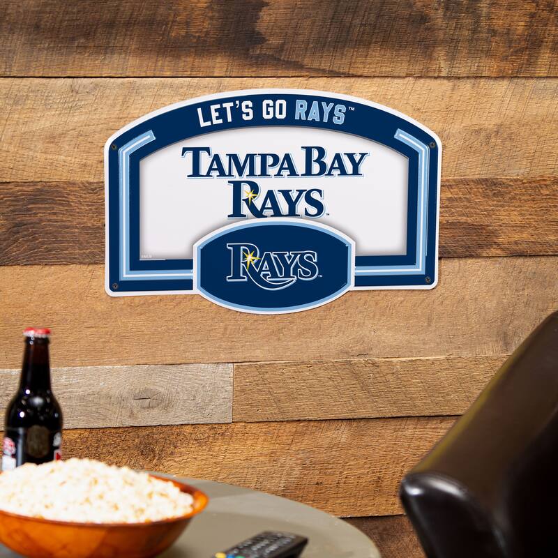 Tampa Bay Rays Embossed Steel Wall Sign, 11" x 17"