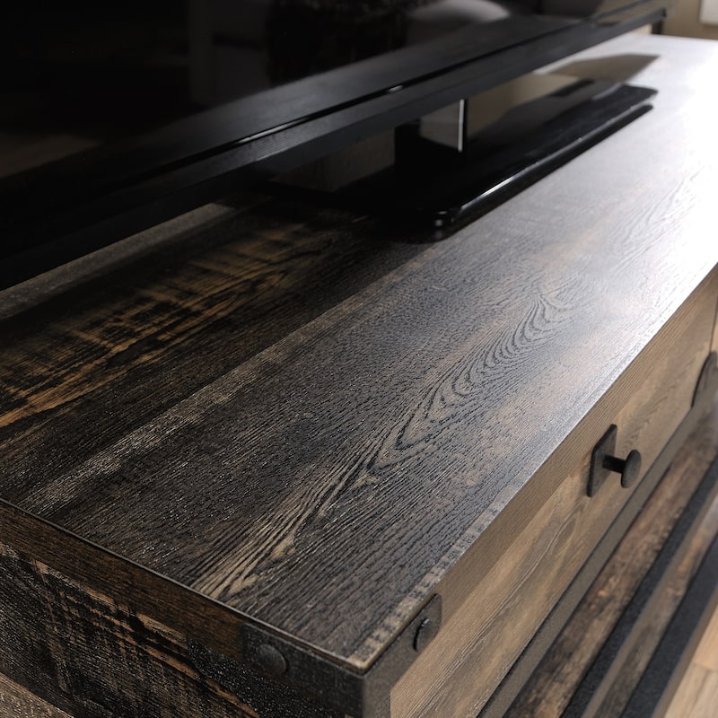 Wood TV Stand for TVs up to 52" with Smooth-Gliding Drawers, Brown - 49.13" W x 21.26" D x 28.74" H