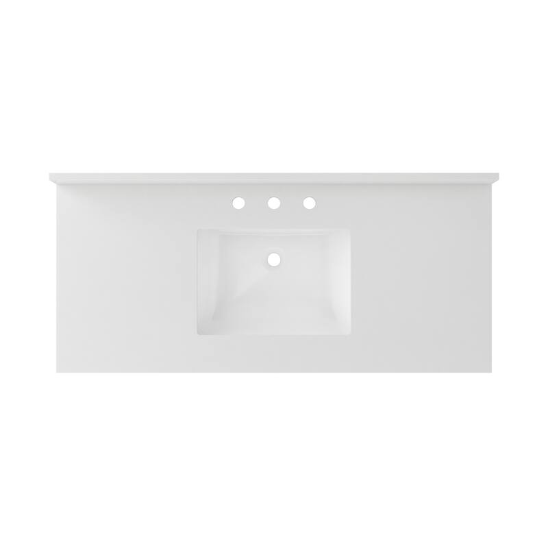 CRAFT + MAIN QZ49228R 49" Quartz Vanity Top with Backsplash and