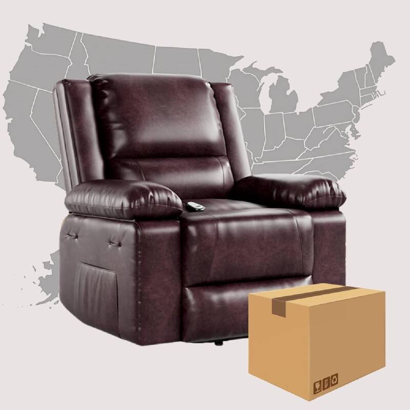 43.4" Heat and Massage Electric Power Lift Recliner Sofa Chair