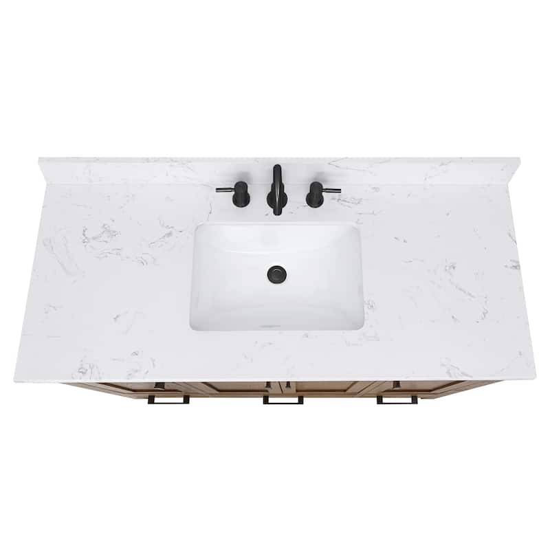Avanity Modero 48 in. Single Sink Bathroom Vanity with Engineered Stone Top - 49"W x 22"D x 35"H