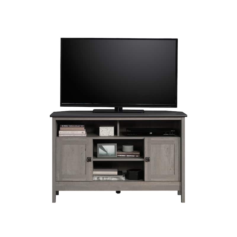 Wood Corner TV Stand for TVs up to 50", Brown - 47.01" W x 19.45" D x 30.12" H