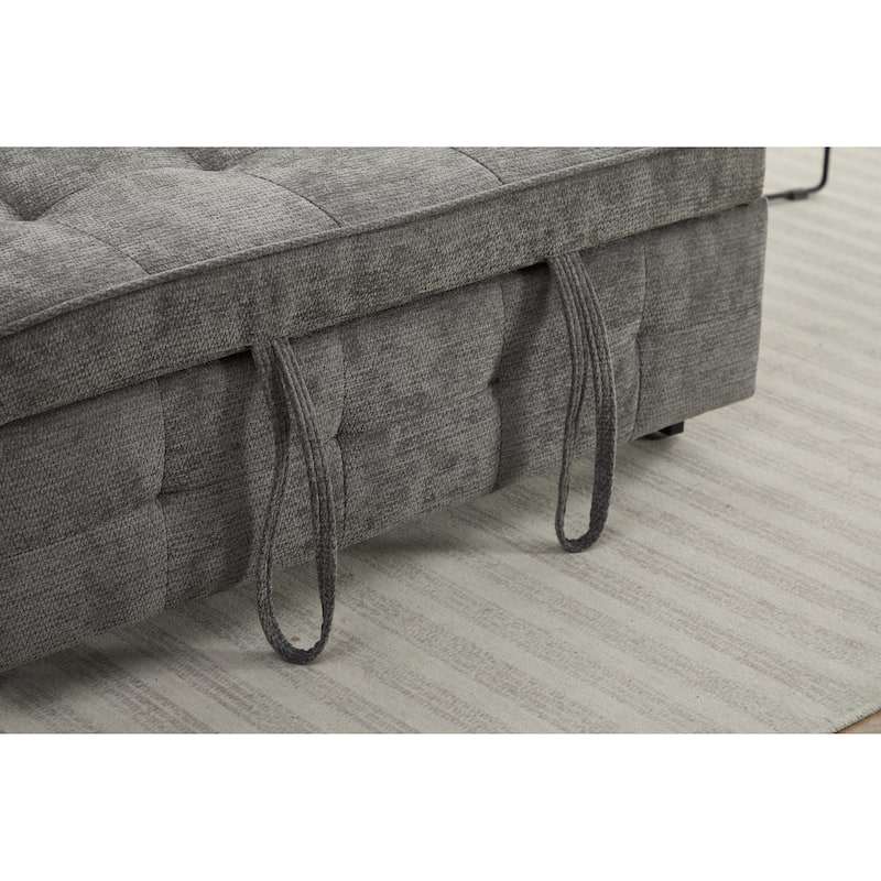 Sleeper Chair 3-in-1 Convertible Chair Bed Pull Out Sleeper Chair Beds Adjustable double Armchair Sofa Bed with USB Ports