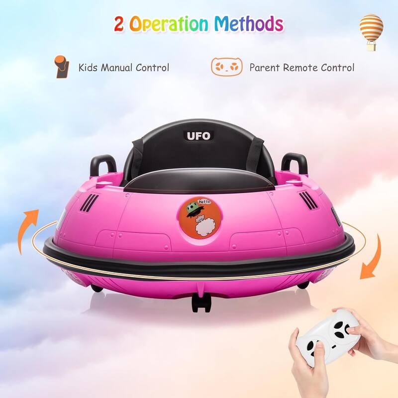 12V Kids Powered Ride-On Bumper Car with Remote Control