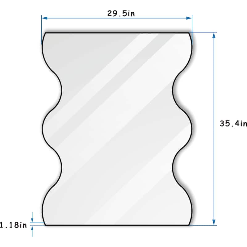 30" x 35" Black/ Gold Rectangular Wall Mount Bathroom Vanity Mirror Vertical and Horizontal Hang