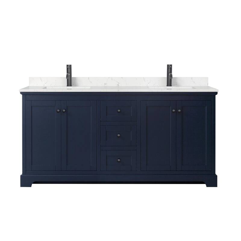Wyndham Collection Avery 72" Free Standing Double Basin Vanity Set