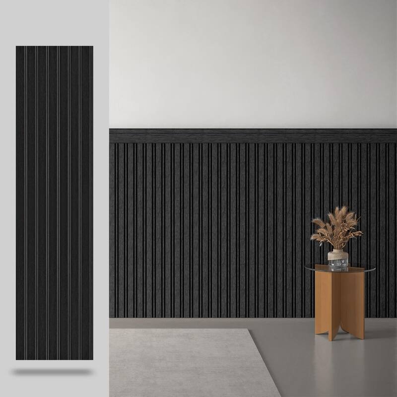 Art3d Decorative PS Wall Panel Kit with Trim, 12 Panels & 4 Edge Strips - N/A