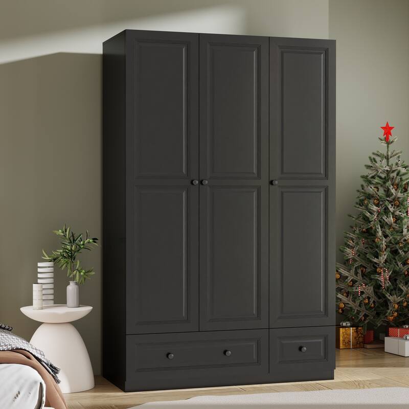 74" Armoire Wardrobes Closet Storage Cabinet