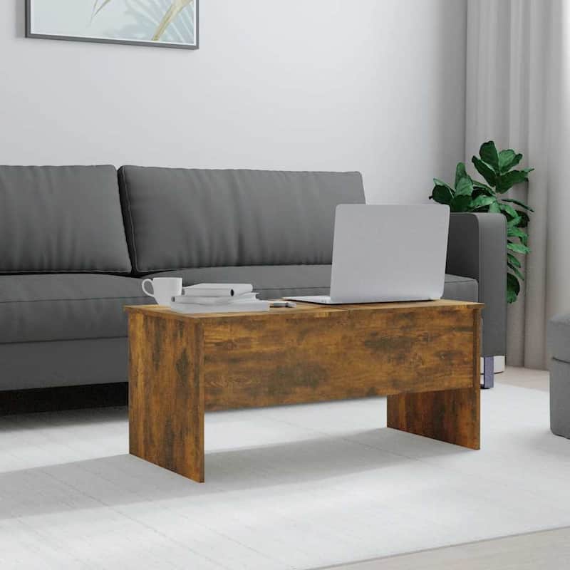 vidaXL Coffee Table Lift Top End Table Accent Side Sofa Table Engineered Wood - 40.2" x 19.9" x 18.3"
